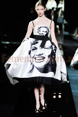 Vestido falda bailarina con estampa Dolce And Gabbana