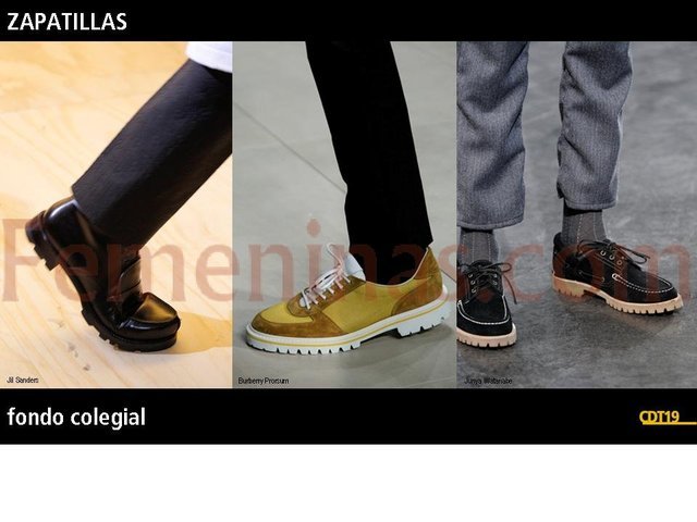 Zapatillas masculinas con estilo colegial
