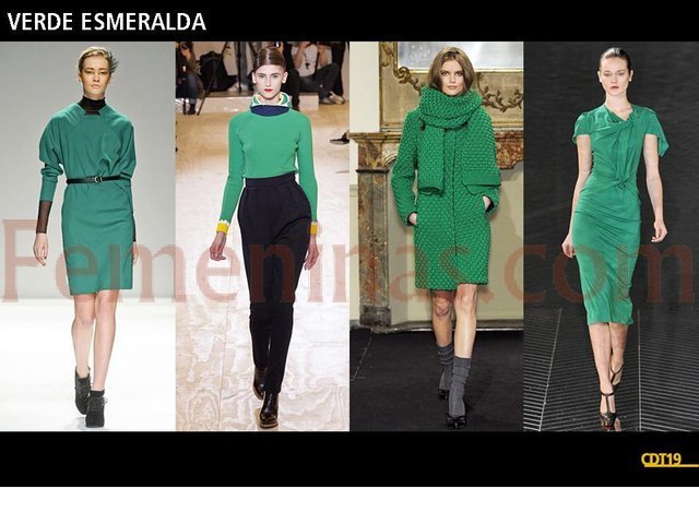 Verde esmeralda un color de la temporada