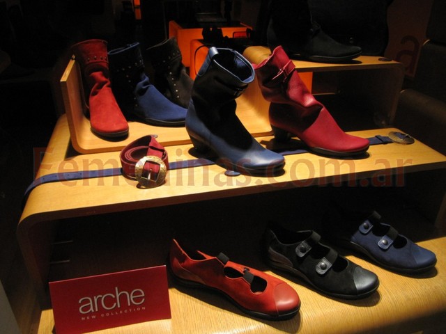 Arche botas cortas de cuero colores colorado azul zapatillas azul negra colorada