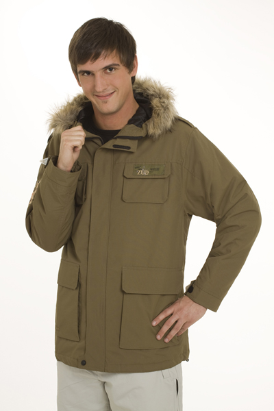 GALPON ropa sky campera hombre verde militar con capucha invierno 2011 