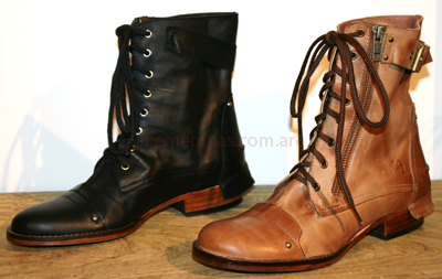 Mancora coleccion invierno 2011 botas cuero con hebillas cordones