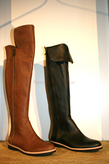 Mancora coleccion invierno 2011 botas cuero de montar color negra suela