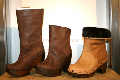 Mancora coleccion invierno 2011 botas cuero marron chocolate