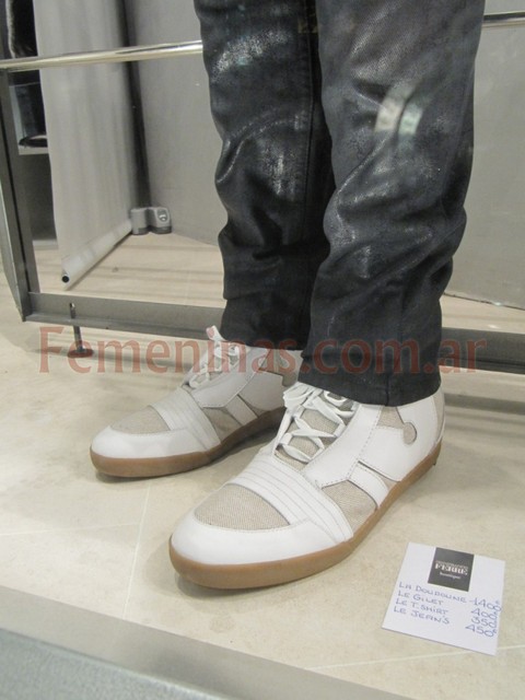 Gianfranco ferre zapatillas de vestir blancas cuero