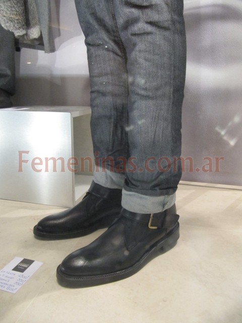 Gianfranco ferre jean chupin negro botas negras cuero