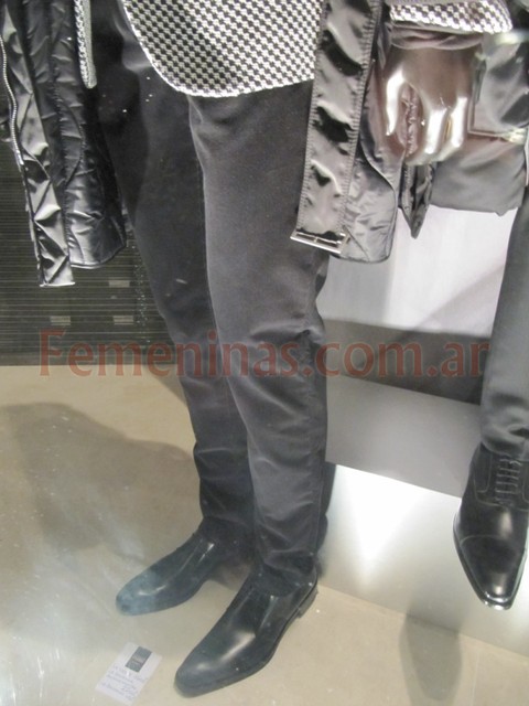 Gianfranco ferre pantalon negro de vestir zapatos cuero negro