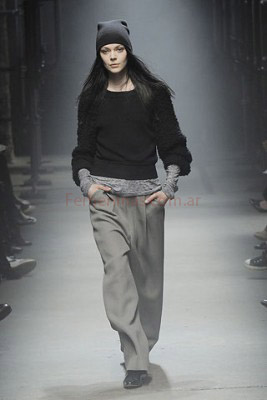 Alexander Wang pantalon ancho gris