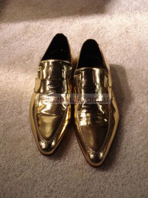 zapatos dorados