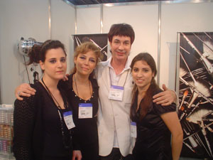 Maquillador Juan Manuel Pont Ledesma y su equipo en cosmesur 2007