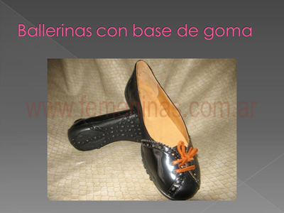 Zapatos de autor Maru Arguello balerinas base goma