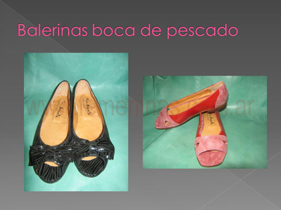 Zapatos de autor Maru Arguello balerinas boca de pescado