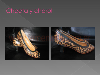 Zapatos de autor Maru Arguello cheeta charol