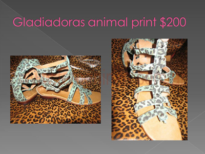 Zapatos de autor Maru Arguello glariadores animal print