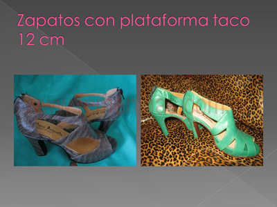 Zapatos de autor Maru Arguello plataforma taco alto