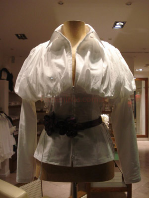 camisa moda invierno 2009 blanca entallada