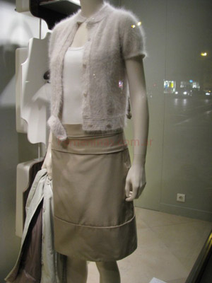 pollera moda invierno 2009 beige