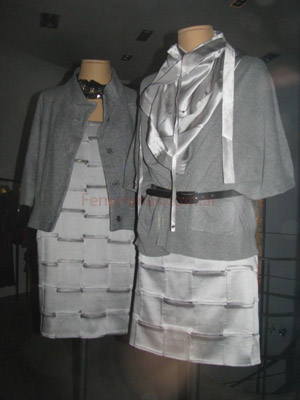 pollera moda invierno 2009 seda gris