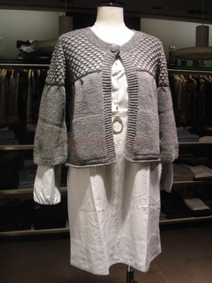 saco moda invierno 2009 gris lana