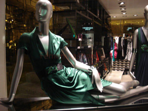 vestido moda invierno 2009 verde