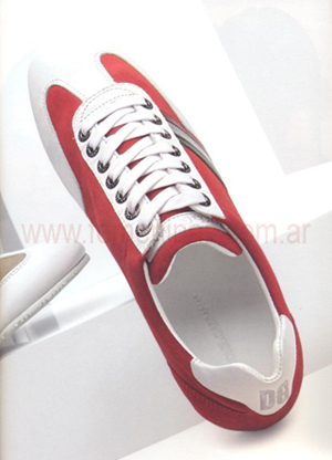 Zapatillas combinadas rojo y blanco Dolce&Gabbana men