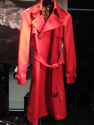 Trench cruzado rojo Dolce & Gabbana