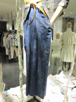 Pantalon ancho estampado azul  Kenzo