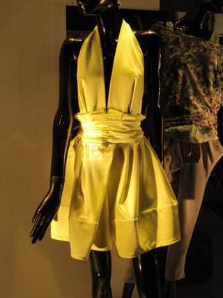 Vestido halter amarillo  Roberto Cavalli
