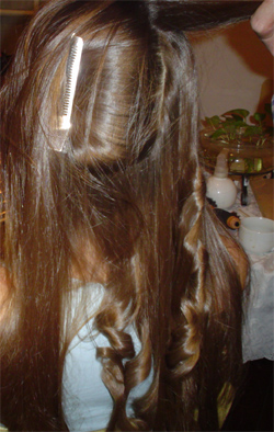 Peinado en cabello largo