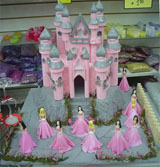 Decoración torta castillo de princesas