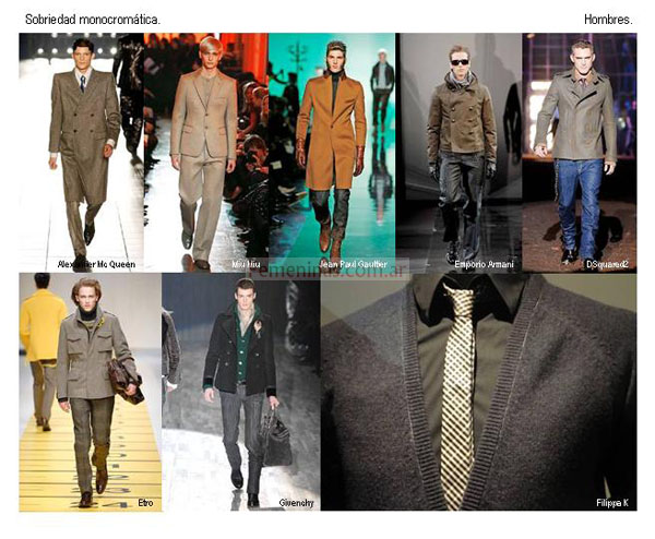 Tendencia en moda masculina otoño invierno 2008