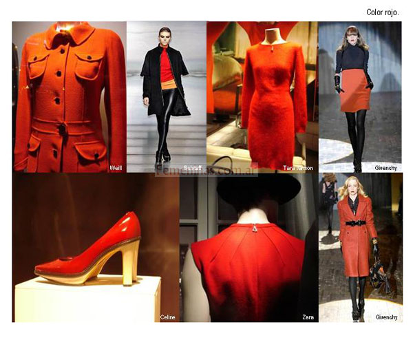 Rojo intenso color de moda para este invierno 2008