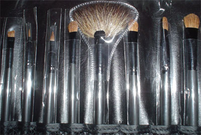 Set de pinceles para maquillaje profesional, Pinceles de pelo de marta