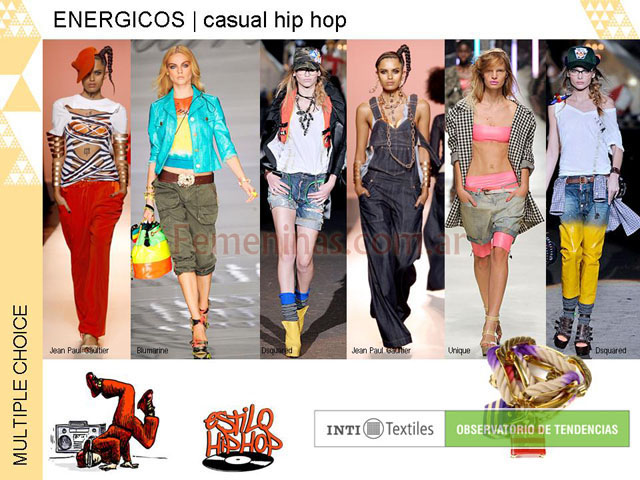 Energicos casual hip hop prendas amplias coloridas callejeras