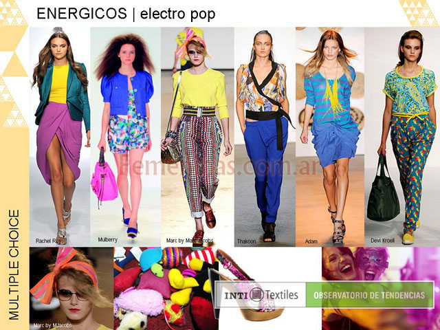 Energicos electro pop prendas coloridas full color estampas