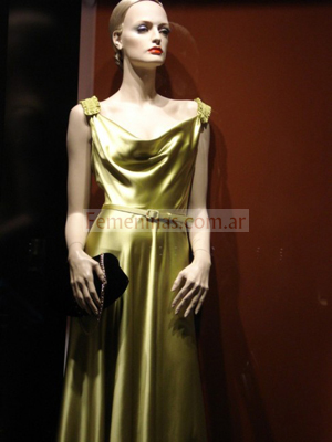 vestido de fiesta Escada color oro